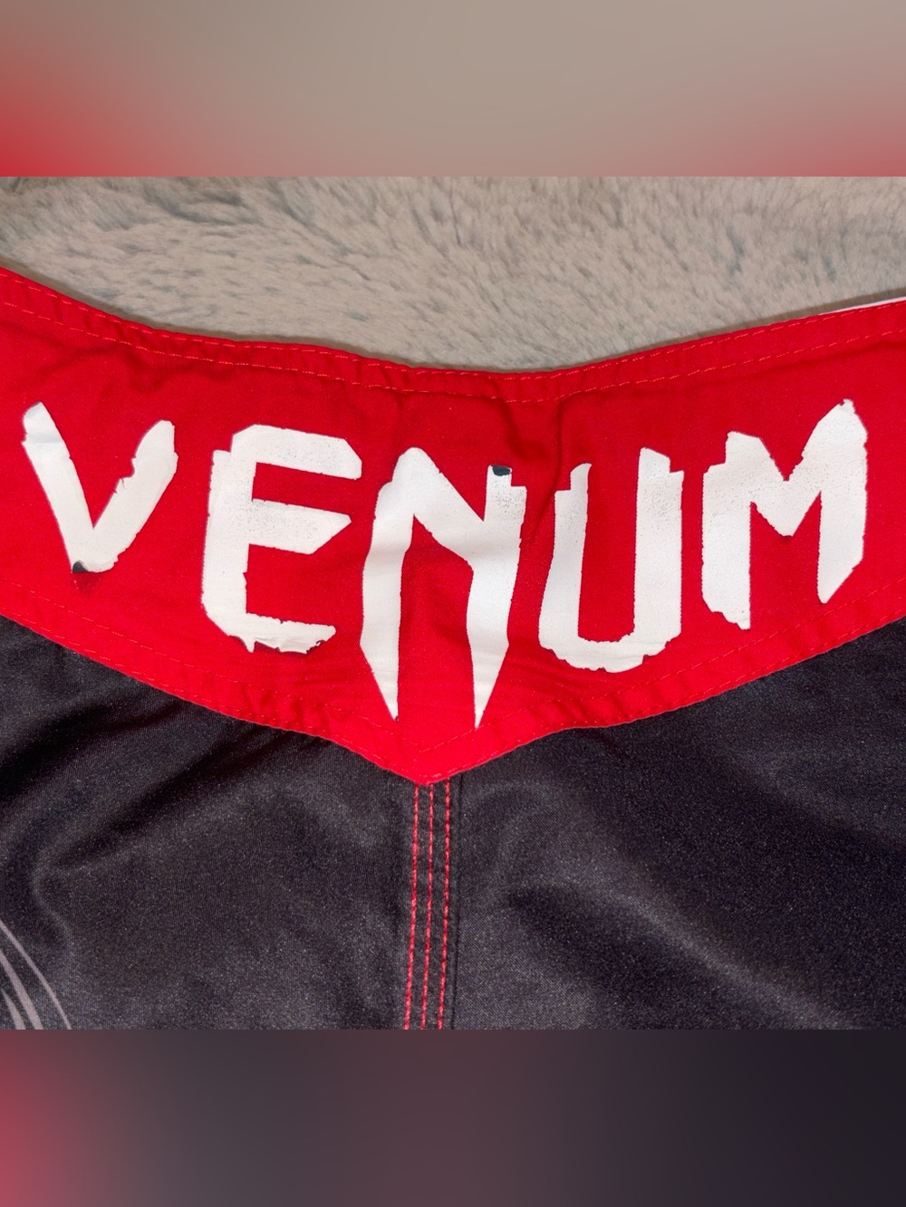 Venum Black & Red MMA Fight Shorts - Picture 7 of 9